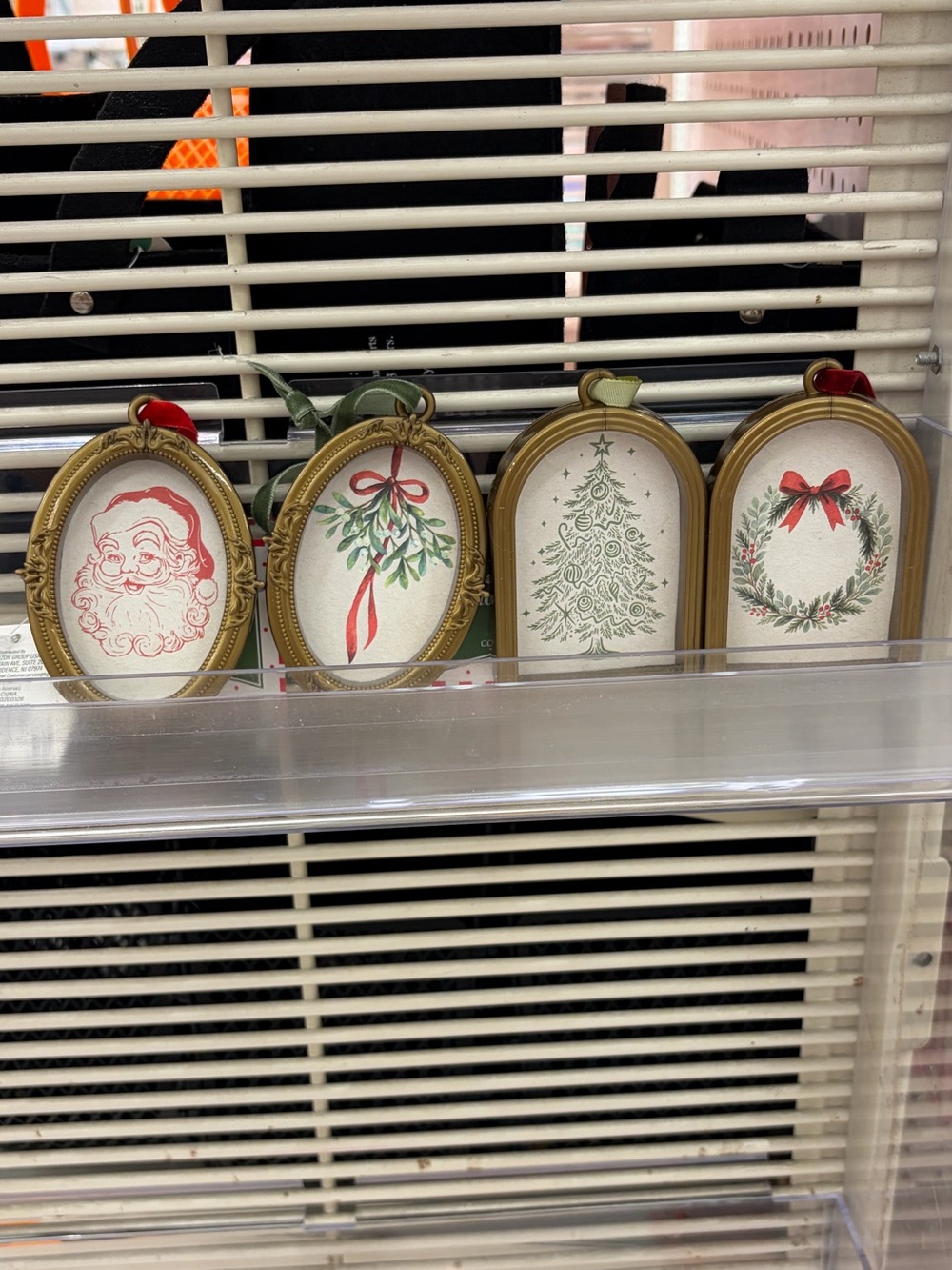 Target Bullseye Playground Set of 4 Christmas Ornaments